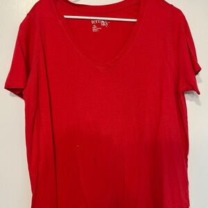 5 items for $20. Terra & Sky Red Short Sleeve Relaxed T-Shirt